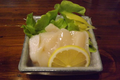 ホタテ刺身